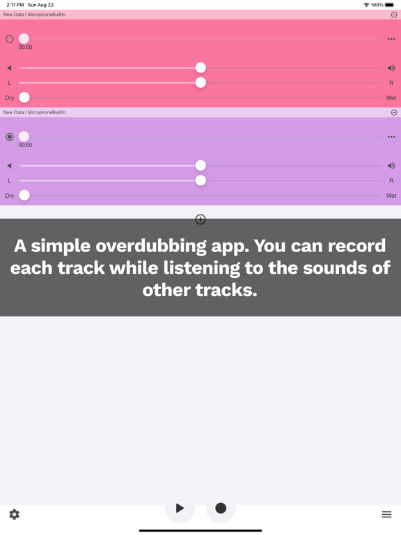 Screenshot #4 pour Overdub EasyMixRecorder