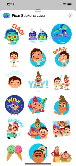 Game screenshot Pixar Stickers: Luca apk