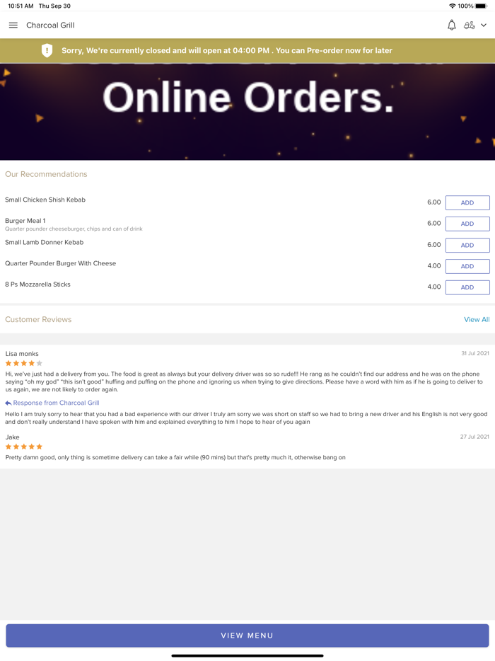 Charcoal Grill Gillingham