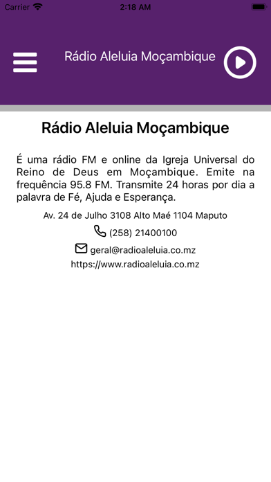 Rádio Aleluia Screenshot