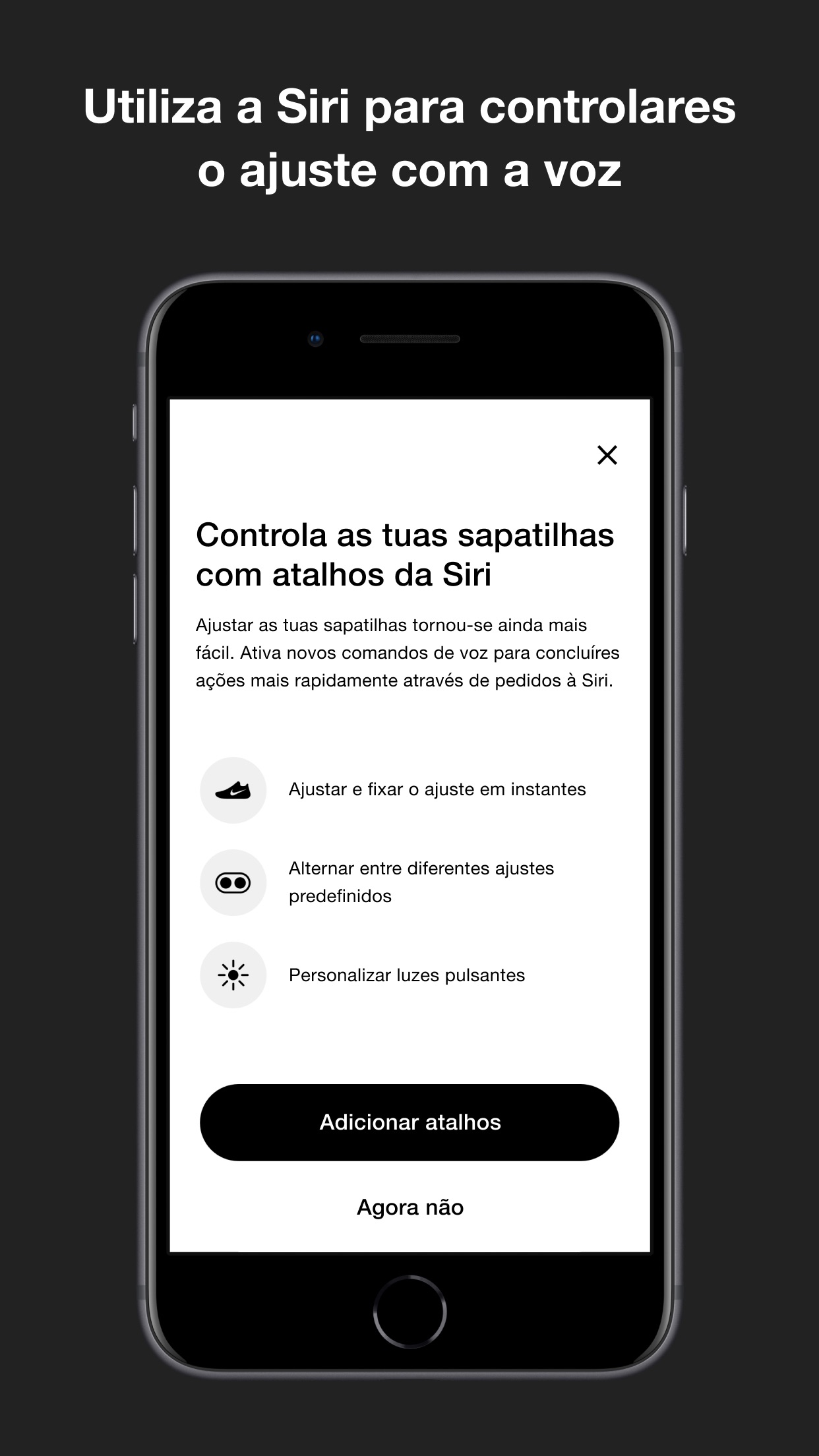 Screenshot do app Nike Adapt