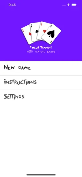 Game screenshot Focus Training w Playing Cards mod apk