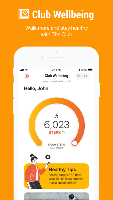 Club Wellbeing Screenshot