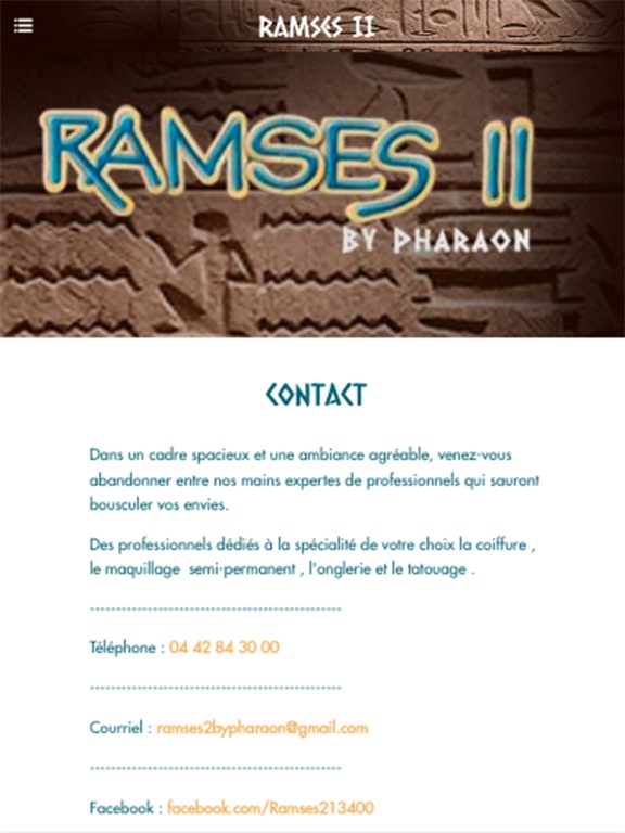 Screenshot #6 pour Salon Ramses II Aubagne