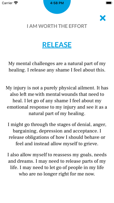 Piece of Mind App Screenshot