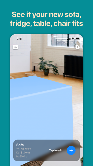 Will-It-Fit AR Measurement Screenshot