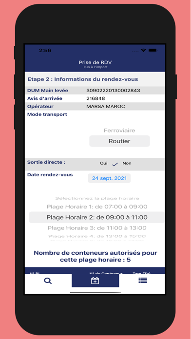 Prise de rendez-vous Screenshot