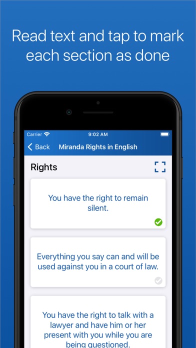 Screenshot #3 pour Miranda Rights