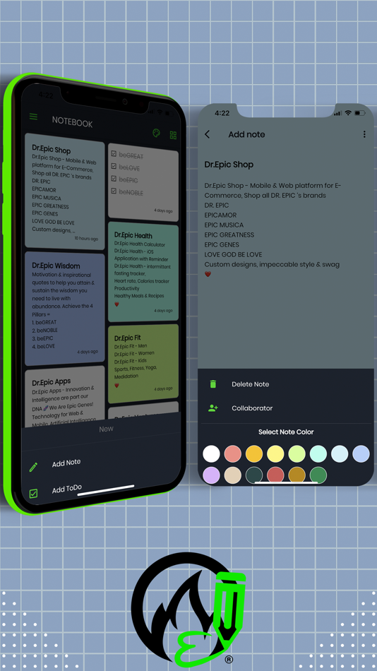 #5. DR.EPIC NOTEBOOK (iOS) 由: DR. EPIC