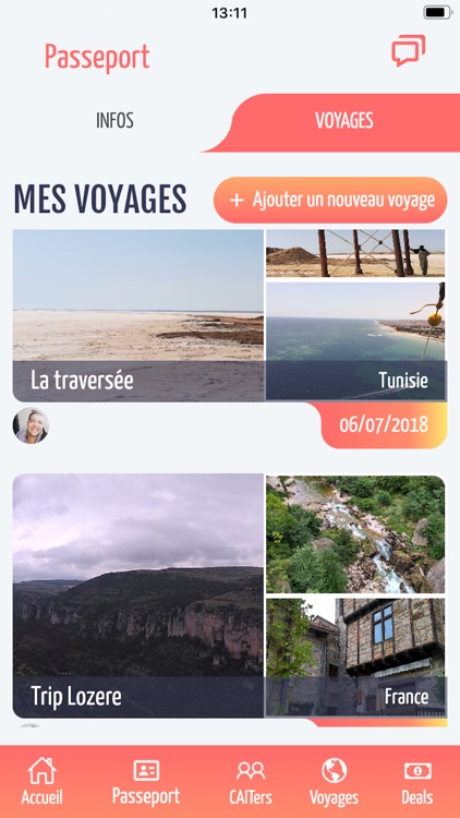 CAIT Réseau social voyageurs screenshot-5