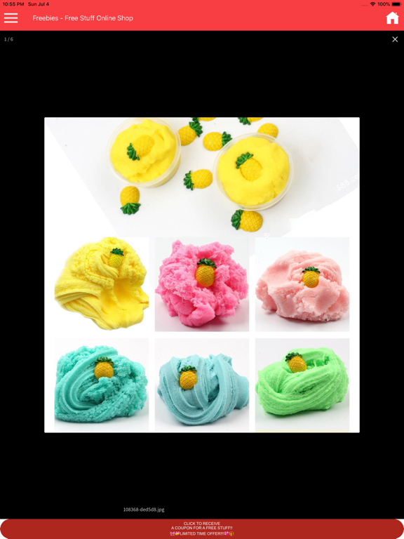 Freebies App iPad screenshot 10 - Shopping app