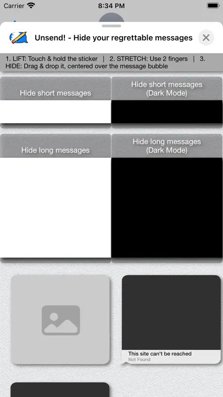 Unsend! - Hide text messages screenshot 4 of 5