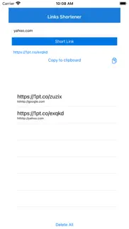 links shortener iphone screenshot 1