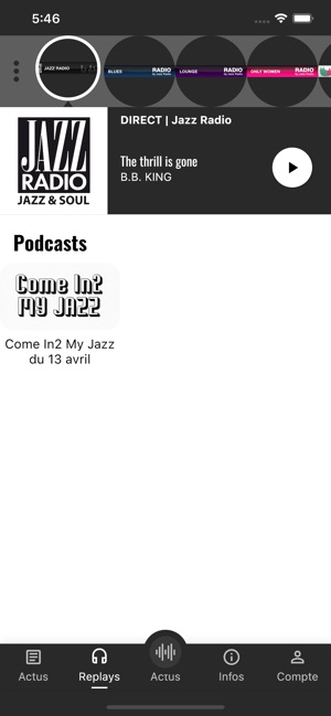 Jazz Radio dans l'App Store