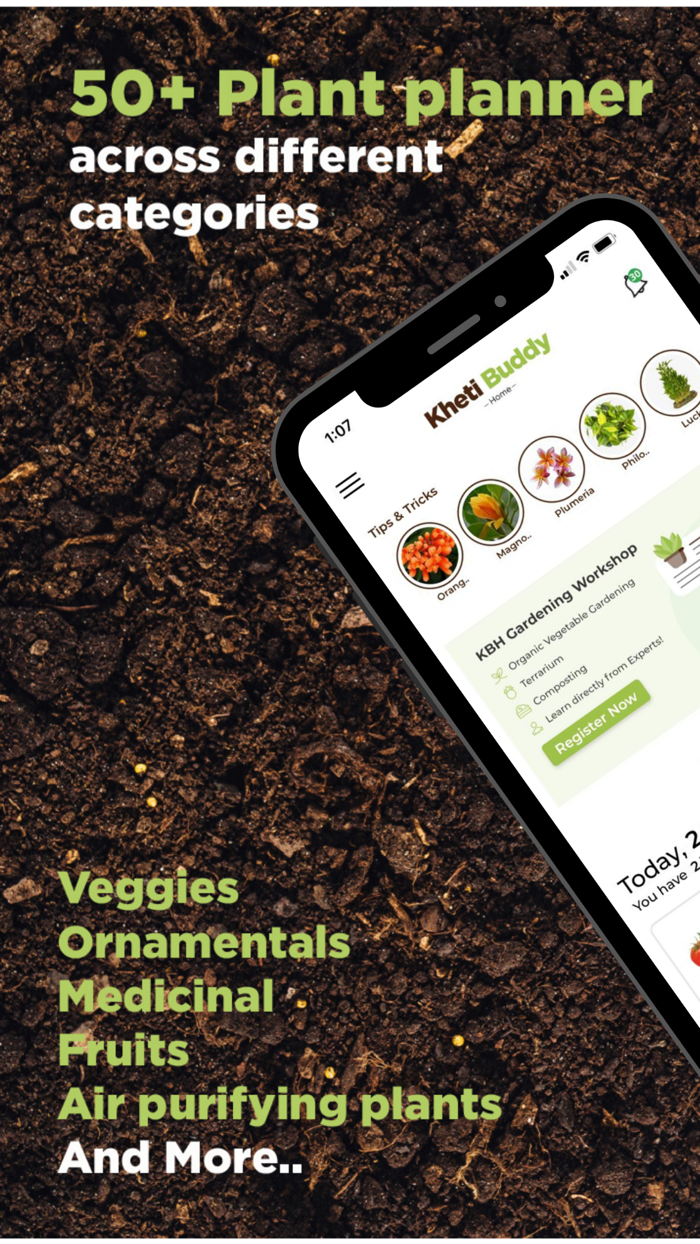 KhetiBuddy Home Gardening App