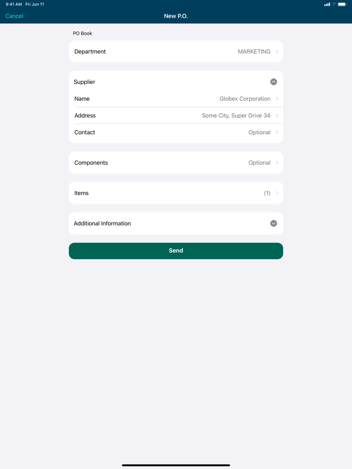 DIGITAL PURCHASE ORDER