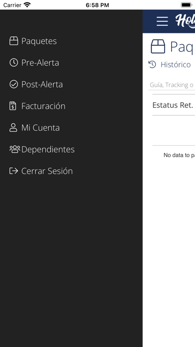 Hola Courier Screenshot