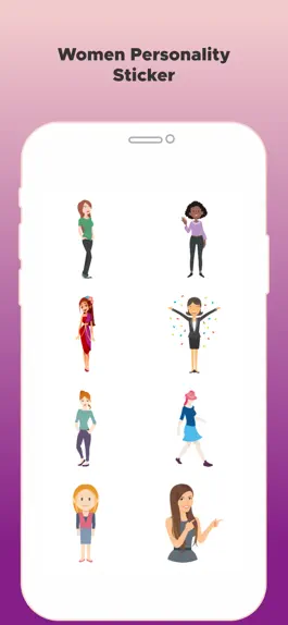 Game screenshot Women Personality Stickers! mod apk