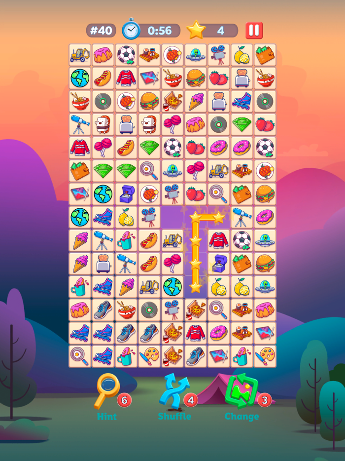 Pair Tiles Match Puzzle 3-D