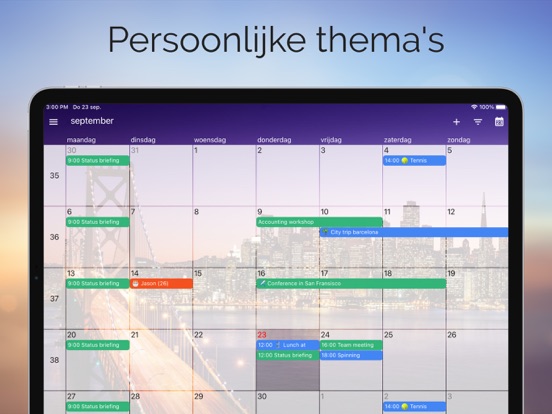 One Calendar iPad app afbeelding 5