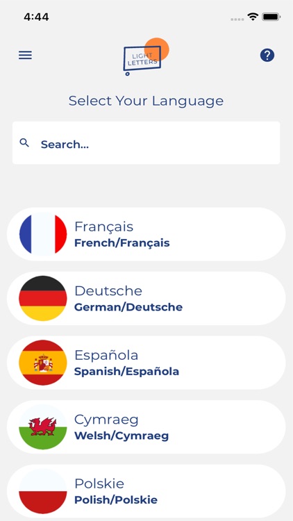 Light Letters Languages