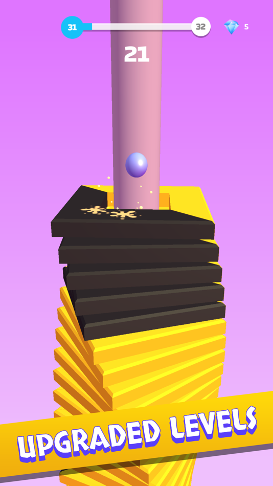 #1. Helix Stack Jump: Fun 3D Games (iOS) 来自: Kooapps