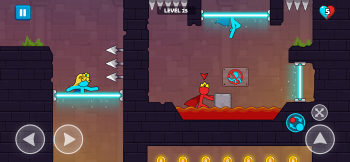 Red and Blue Stickman