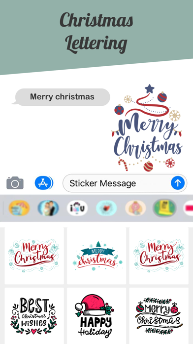 Screenshot #7 for Typography Card MerryChristmas