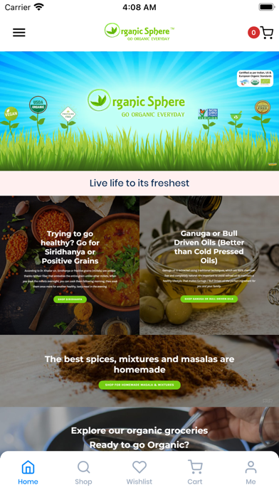 Organic Groceries - India Screenshot