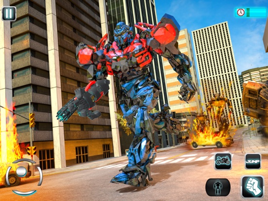 Screenshot #4 pour Voling Robot War: Tron Bike 3D