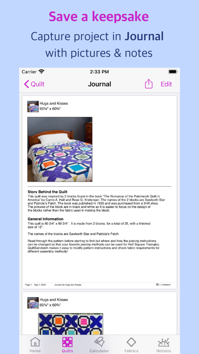 QuiltSandwich Screenshot