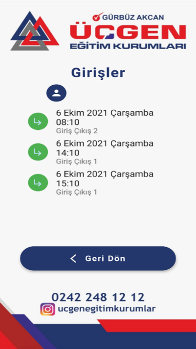 Üçgen Eğitim Kurumları Screenshot