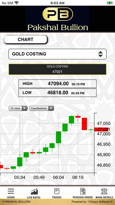 Pakshal Bullion Screenshot