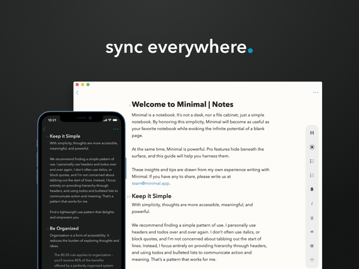 Minimal  Writing  Notes