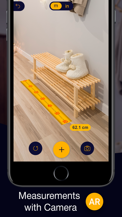 定規 サイズ測定・ARものさし・3d採寸・高長さを測るアプリのおすすめ画像1