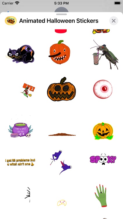 Animated Halloween Stickers screenshot-5