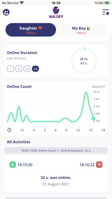 Watify: Parental Online Track Screenshot