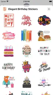 How to cancel & delete elegant birthday stickers 3