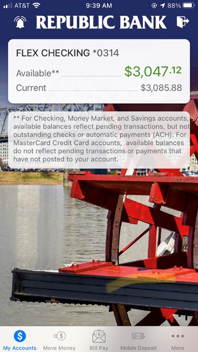 Republic Bank Mobile App Screenshot