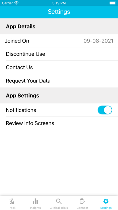 Lyme Symptom Tracker Screenshot