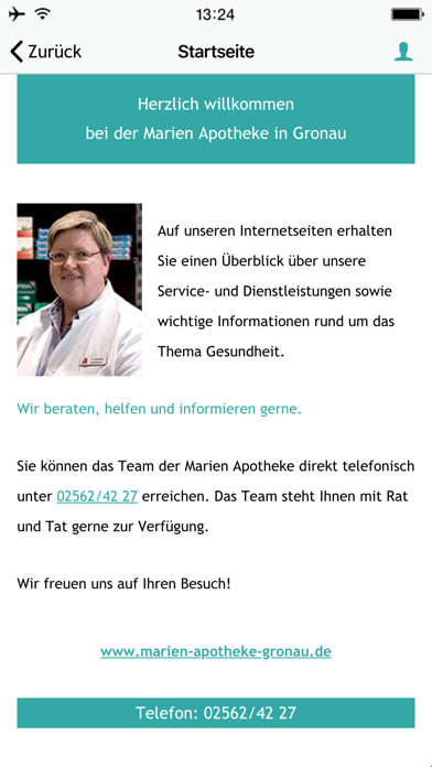 Marien Apotheke Gronau Screenshot