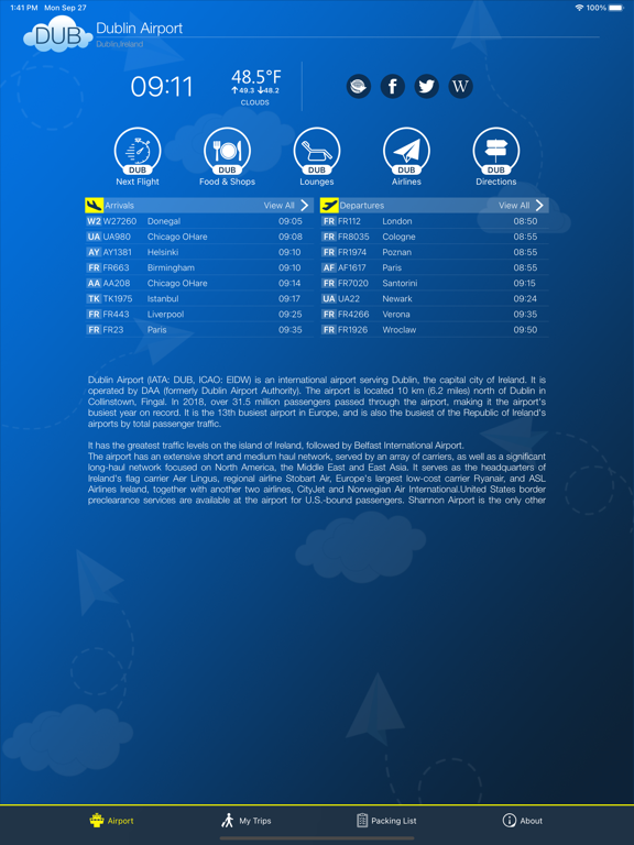 Screenshot #4 pour Dublin Airport (DUB) + Radar