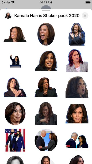 Kamala Harris VP Stickers Screenshot