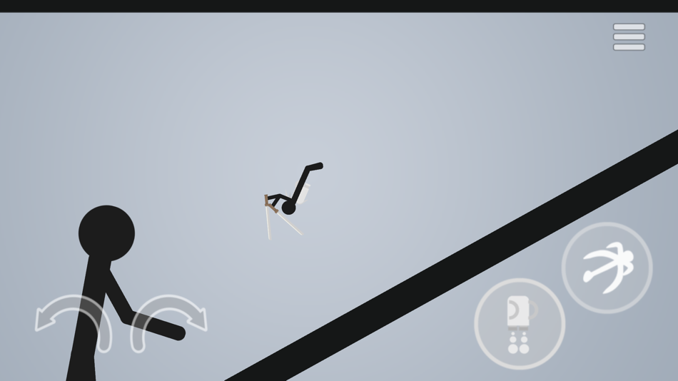 #4. Stickman Jetpack Challenge (iOS) Ved: Nikita Shirmankin