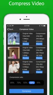 compress video - shrink photos iphone screenshot 1