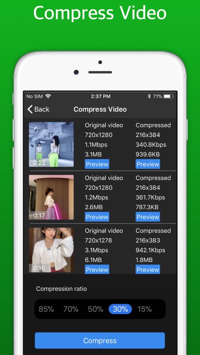 Compress Video - Shrink Photos Screenshot