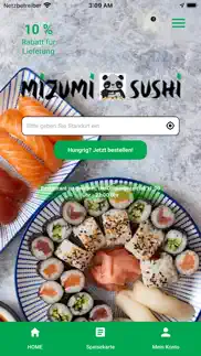 mizumi sushi iphone screenshot 1