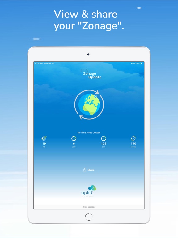 Uplift - Travel Without Jetlag iPad screenshot 5 - Health & Fitness app