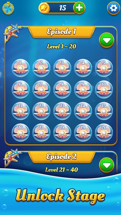 Ocean Splash Match 3 Screenshot