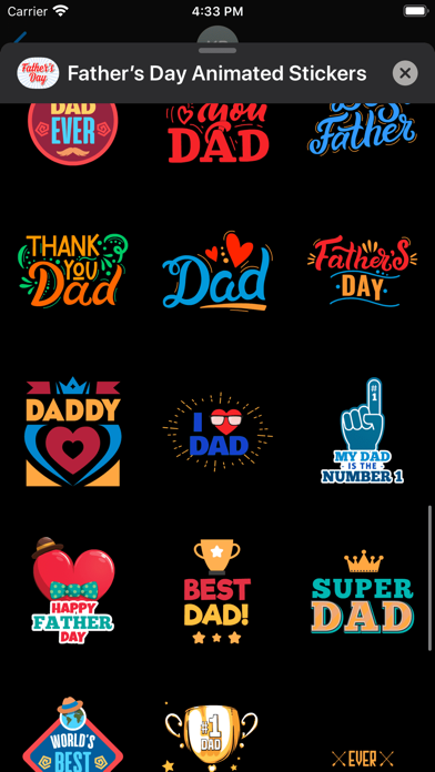 Father’s Day Animated Stickers Screenshot